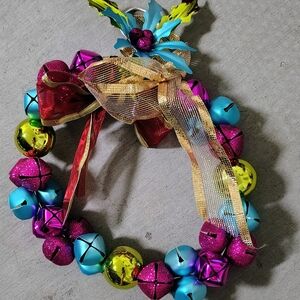 Colorful Jingle Bell Wreath
